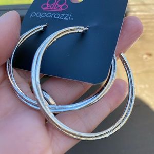 Paparazzi Silver Hoop Earrings!
